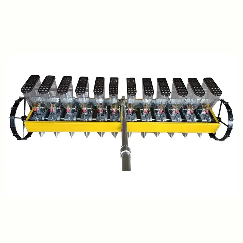 12 Rows hand-drawn vegetable planter, multi-function cabbage and celery precision seeder, radish seeder