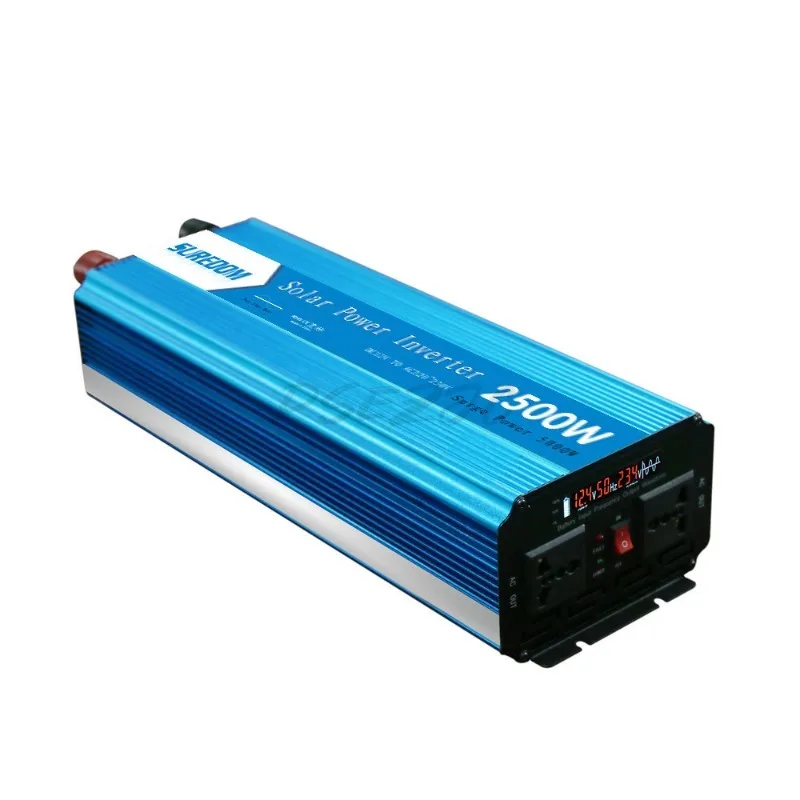 2500 واط العاكس موجة جيبية نقية العاكس 12 فولت نقل 220 فولت محول الطاقة الشمسية الضوئية العاكس