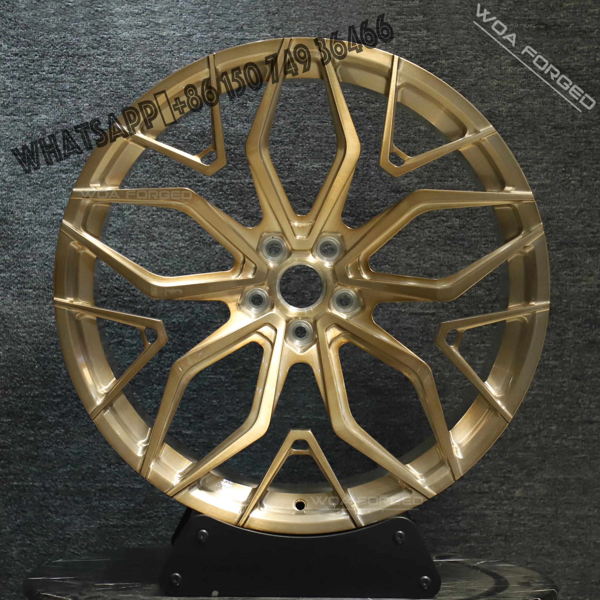 

Brushed Gold Car Rims High Quality 5x112 5x114.3 5x120 Aluminum Alloy 16 17 18 19 20 21 22 23 Car Forged Wheel Passenger Cars