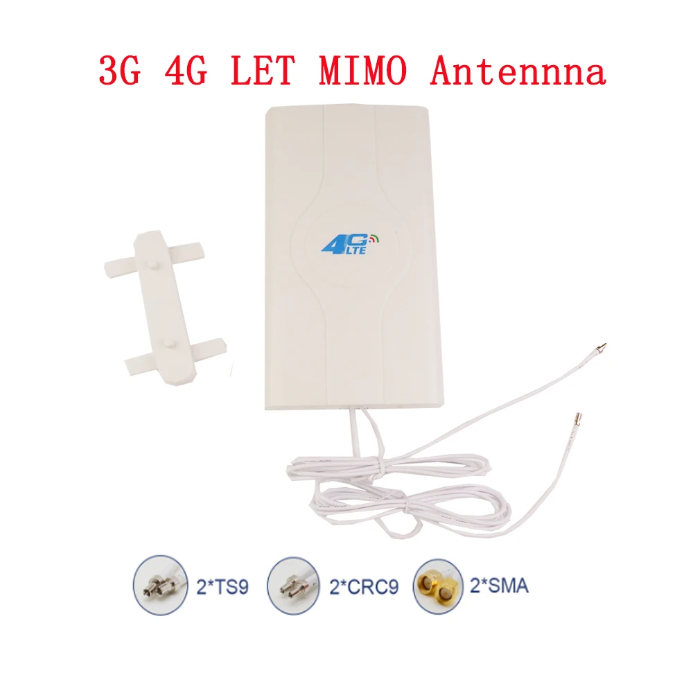 

ZQTMAX 700-2600mhz 88dbi Communication antenna 3g 4g Lte Antenna , Mimo Panel SMA CRC9 TS9 Male Connector Antenna