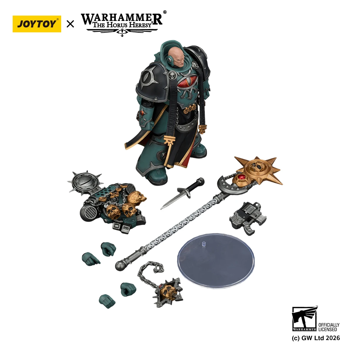 Fotografia 5: [EM ESTOQUE] JOYTOY Warhammer 30K 1/18 Figura de Ação Sons of Horus Dark Emissary Consul & Vheren Ashurhaddon 2PCS Modelo Anime
