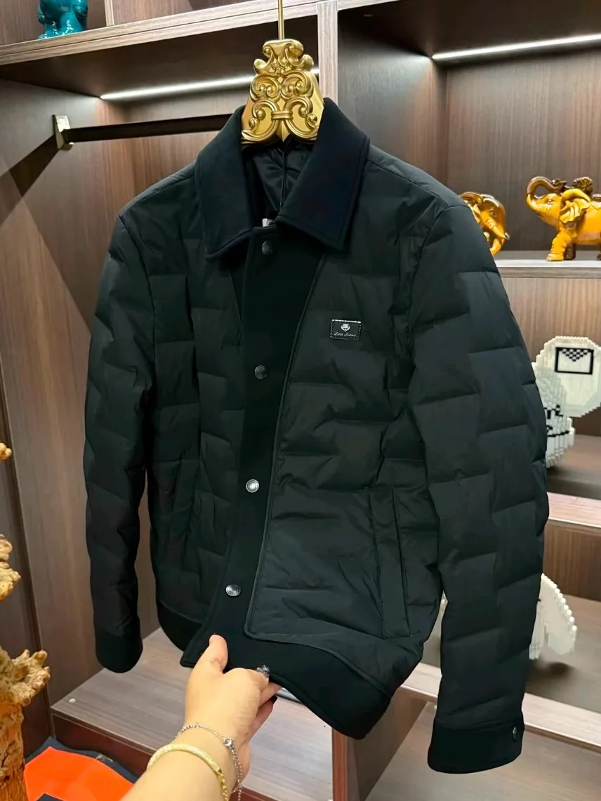 

Men's Autumn Winter New Sle Comfortable Faionable Stand Collar down Jaet Coat Versatile High Quali Busin Casual Ou...