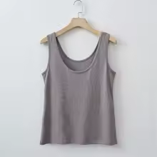Tank Top Essential Sleeveless Casual Womens Lightweight Soft - Grey Brown