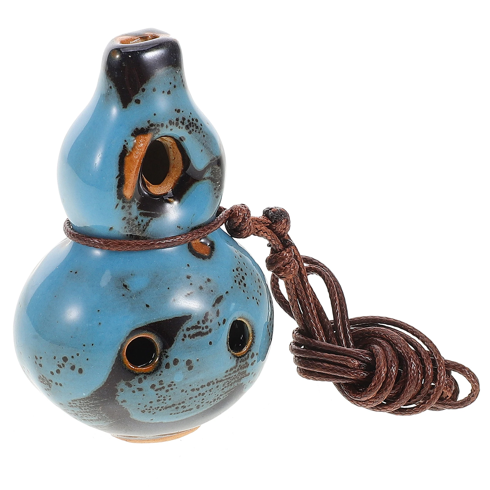 

1pcs Alto Ocarina Ceramic Instrument AC Tuning Six Holes Portable Gourd Design Soprano Cartoon Music Wind