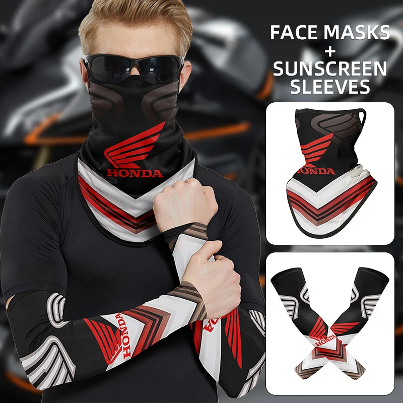 دراجة نارية كامل الوجه قبعة الشمس المضادة للأشعة فوق البنفسجية حماية الرياضة واقي الوجه غطاء للذراع لهوندا CRF CB CR XR CRM CBR 125R