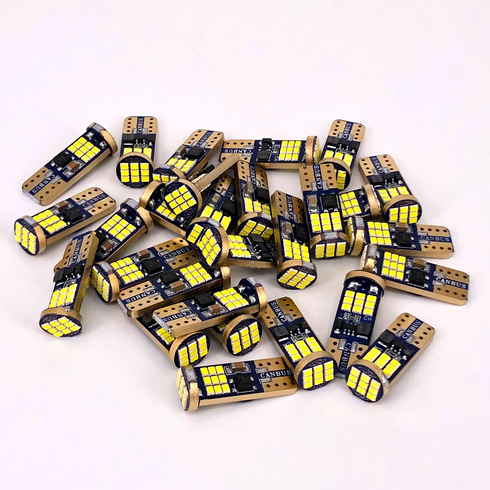 500PCS LED Car Width Lamp T10-4014-19SMD  Bulb Auto Lighting Lamp Beads Super Bright License Plate Light Signal Lights 12V