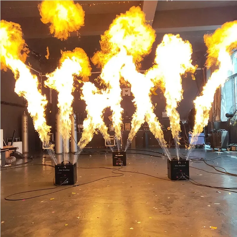 Stage Atmosphere Effects Equipment Bar Club Party Flame Machine 3 Head