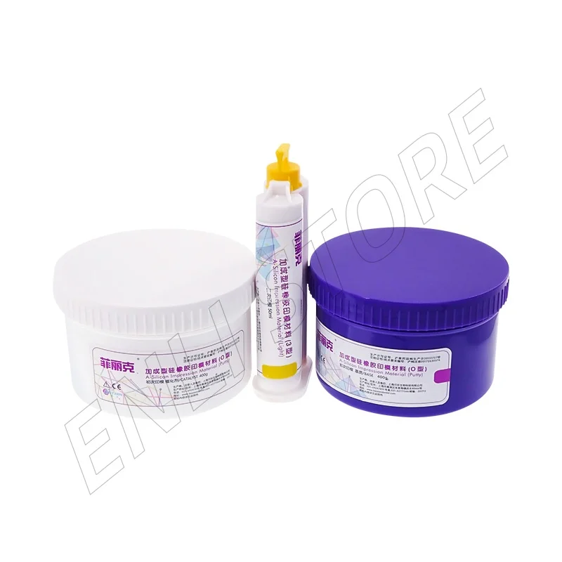 BEYZEN Addition-Cured Silicone Impression Material Kit Type 0 (Primary Impression/Putty) Type 3 (Secondary Impression/Light Body