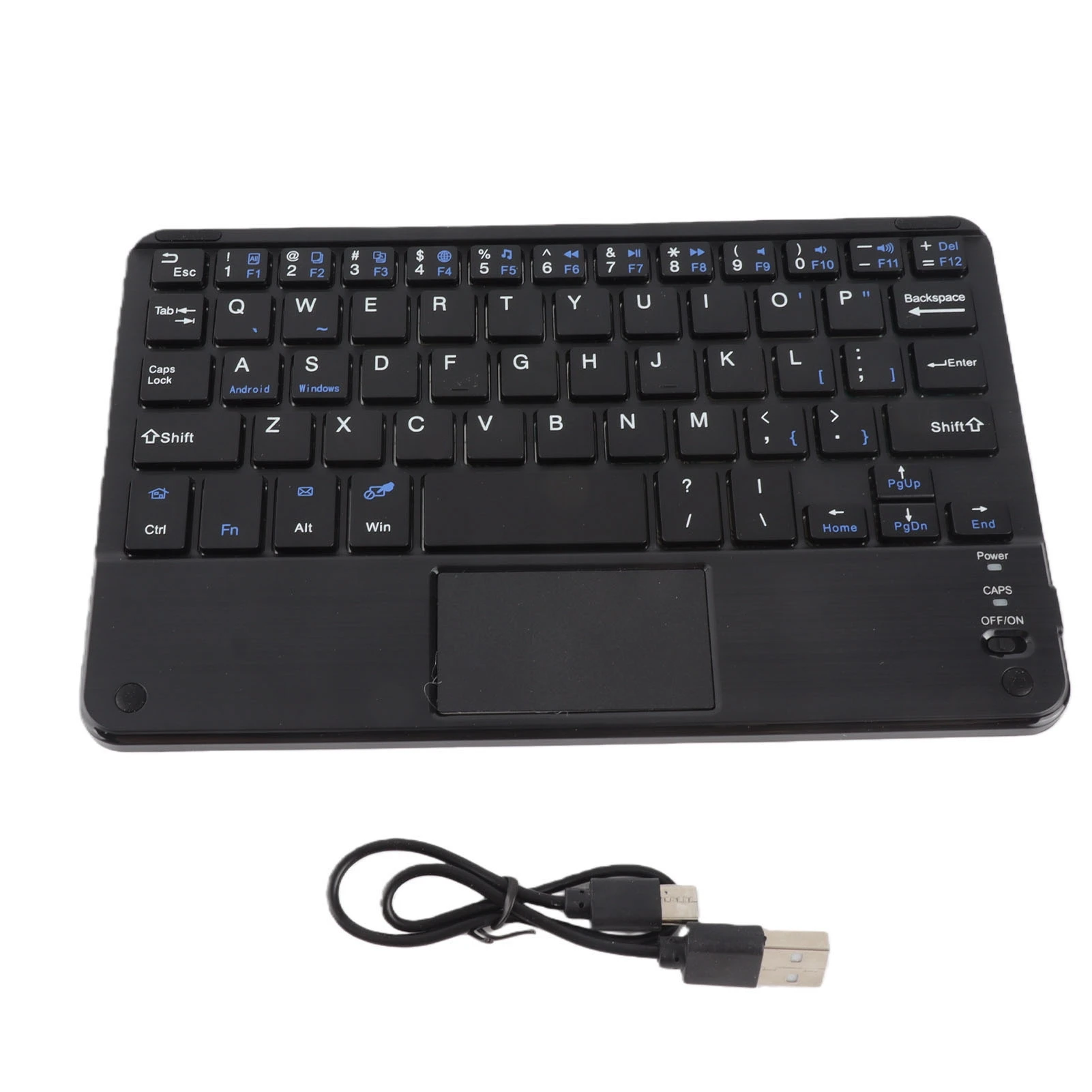 UltraSlim Mini Wireless Bluetooth Keyboard with Touchpad for Windows PC Android Tablet