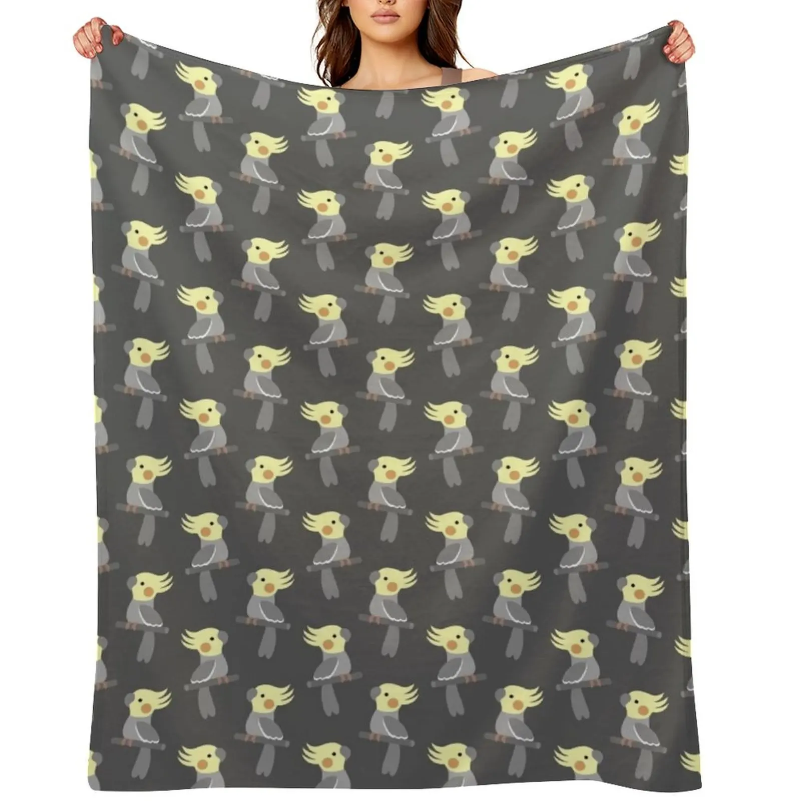 

Cute cockatiel Throw Blanket Thin wednesday Sofa Throw Hair Blankets