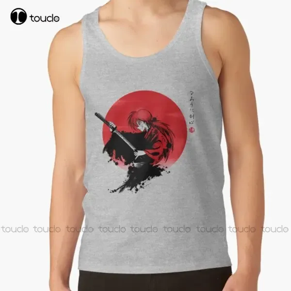 Red Sun Rurouni Kenshin Samurai Okami T-shirt classica personalizzata Aldult Teen T-shirt con stampa digitale unisex Regalo personalizzato Xs-5XL