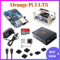 Orange Pi 3 LTS AllWinner H6 64Bit 8GB EMMC 2G RAM WiFi BT 5.0 Optional Case Power  Fan HDMI-compatible Cable TF Card OPI 3LTS