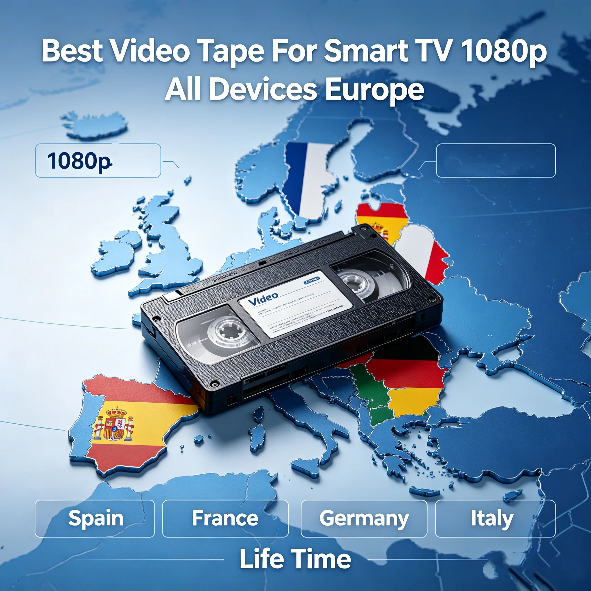 TVXXX92 Europe IP Tape Music Cassette Stable FHD 4K HDR Smart TV Connection Global Delivery UK France Germany Netherlands Poland
