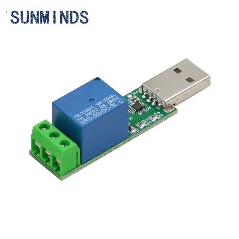 HID Drive-free USB 1 Channel 5V Relay Module Can Control the Relay On and Off On the Computer Side