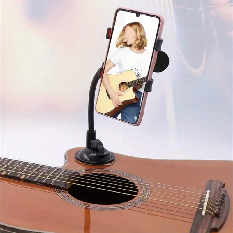 

360 ° Подставка для телефона подходит для автомобильной навигации, настольного компьютера, практики гитарных инструментов и выступлений в прямом эфире