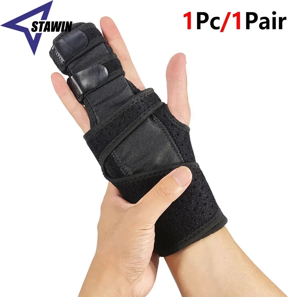 Hand Wrist Trigger Finger Splint Aluminum Stabilizer Brace for Index Ring Finger Arthritis Broken Finger & Contracture Treatment