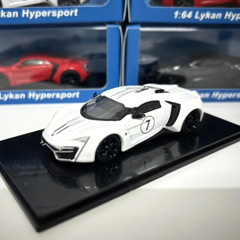 SCA Smallcarart Lykan HyperSports-Auto im Maßstab 1:64, Legierungsautomodell, Klassiker, Souvenir für Erwachsene, Geschenk, statische Anzeige