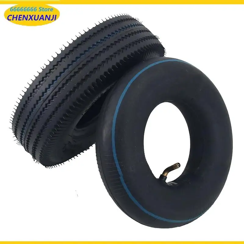 High Quality Tire 10 Inches 4.10/3.50-4 Inner Tube Outer Tire Suitable for Handcart Wheels