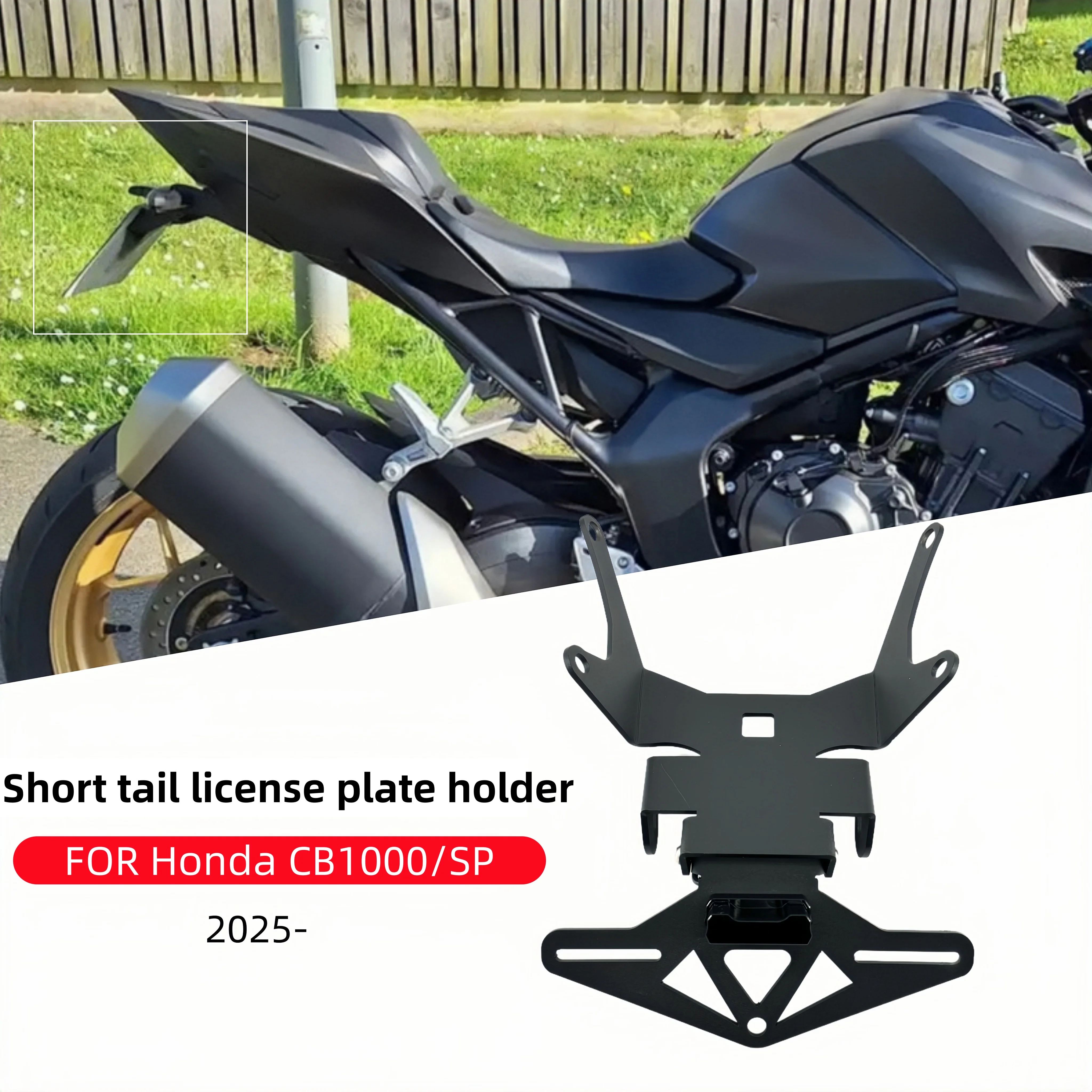 

New motorcycle rear license plate holder bracket with light tail clean mudguard suitable for Honda CB1000 CB 1000 Bumblebee 1000