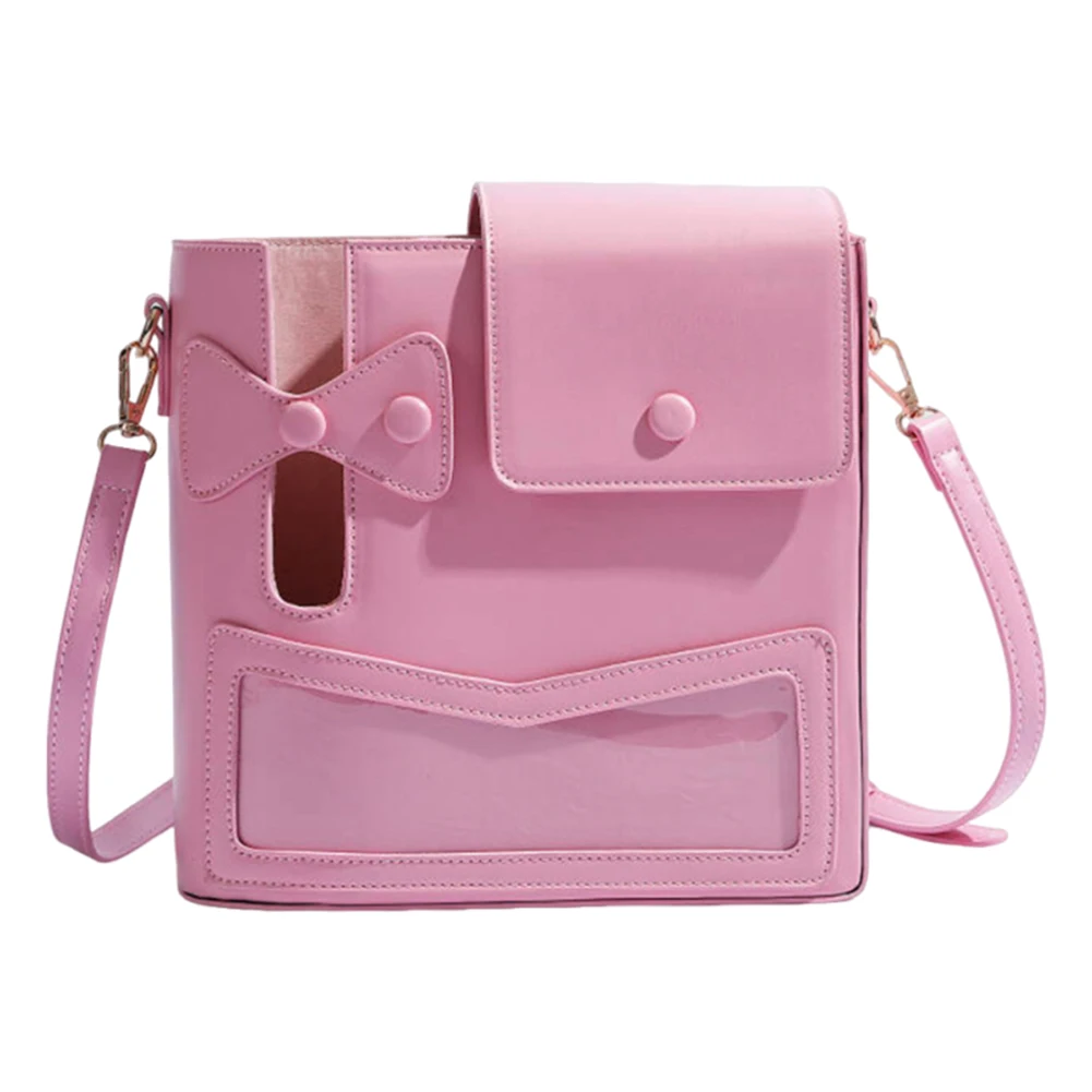 

Women Casual Shoulder Bag PU Leather Versatile Crossbody Bag Solid Color Vintage Cup Holder Bag Ladies Travel Hiking Sports Bag