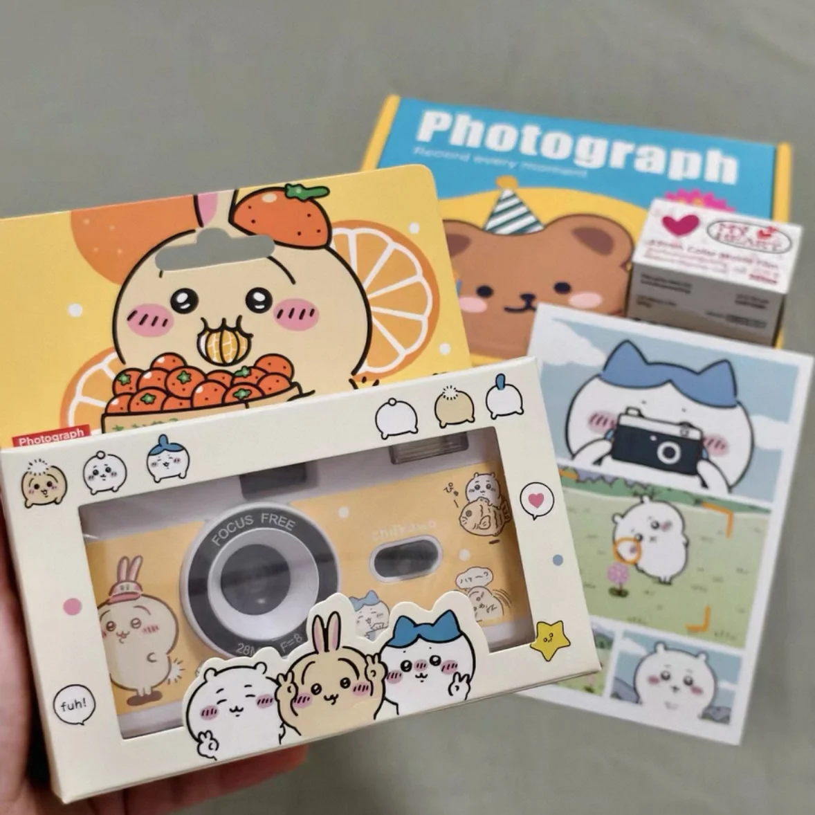 

Chiikawa kawaii NEW Film Camera Series Usagi Hachiware Cartoon Anime Camera Girl's birthday gift Cute toys