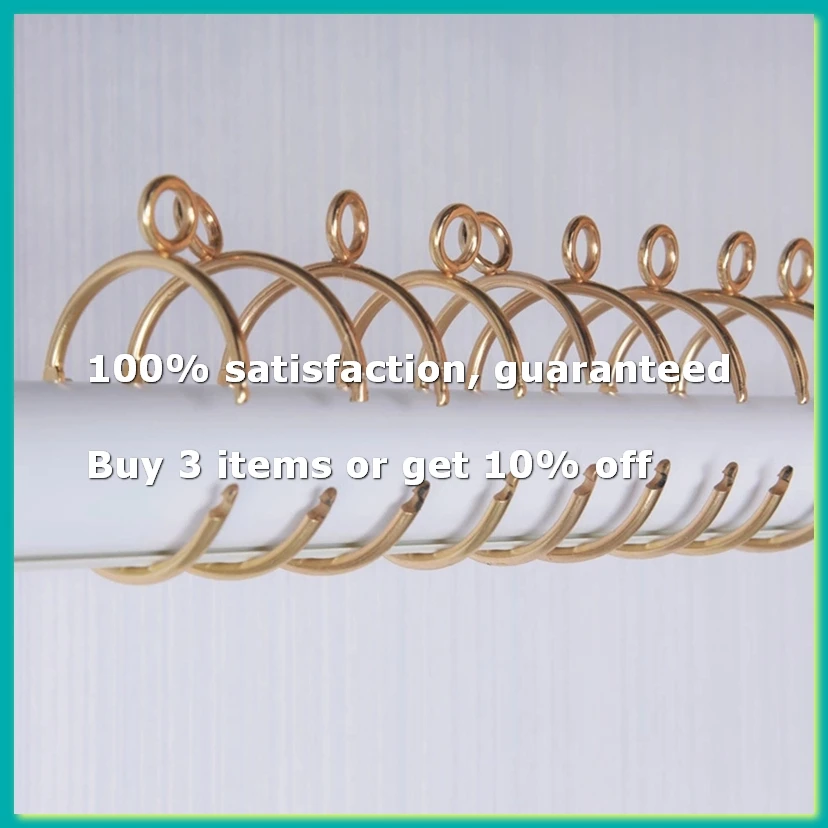20 Pcs Openable Gold Curtain Rings Open and Close Metal Rustproof Drapery Loops with Eyelet for Hook Pins (1.5 Inch)-DTB1