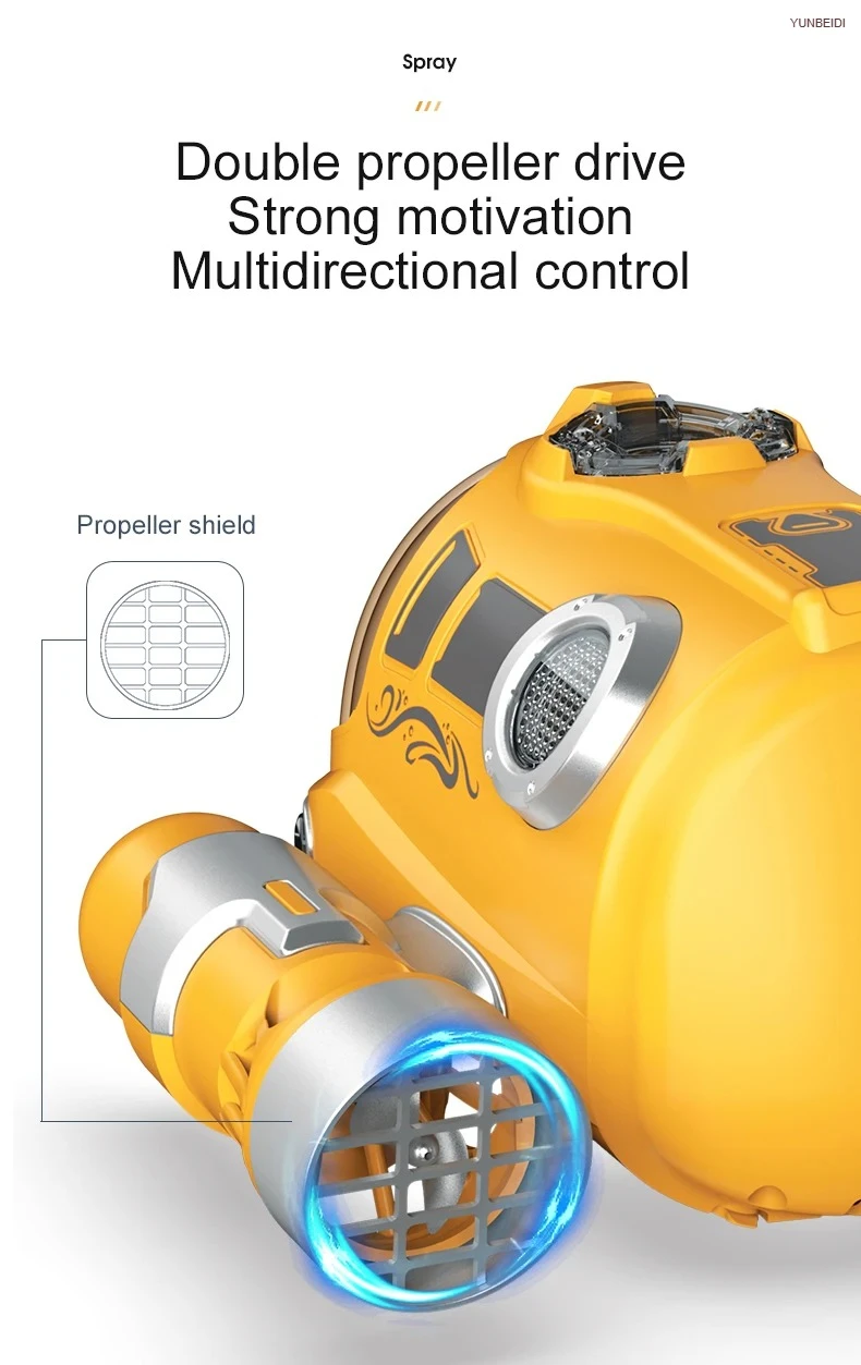 Remote-controlled Electric Boat 2.4G_Hz Waterproof Spray Light RC Electric Steam Boat Toy for Boys and Girls Kids Festival Gifts
