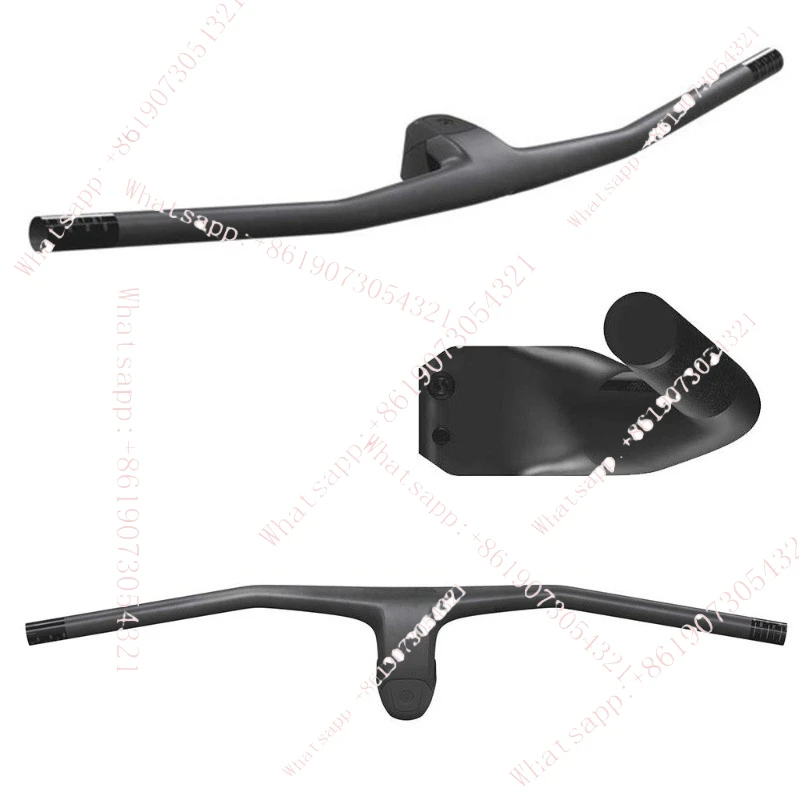 YYFull carbon fiber mountain bike integrated handlebar swallow handle matte negative handle riser minus 8 degrees
