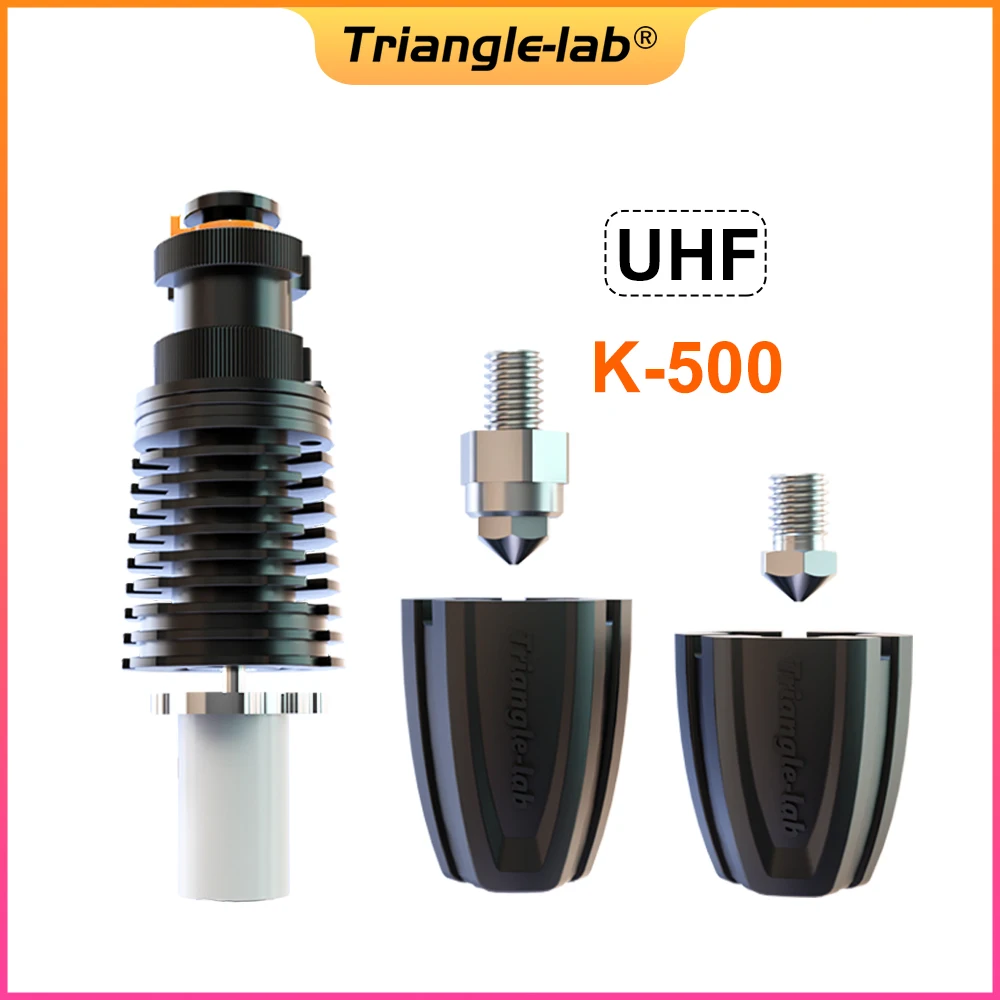 C Trianglelab Rapido hotend K500 Printing flow up to 75mm³/s 115W high temperature 350C for DDB extruder Ender3 V2 CR10 V3