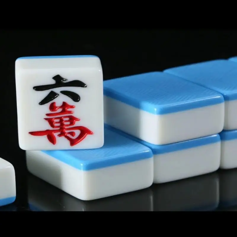 144Pcs/set Mahjong No.44 Mahjong Chinese Classic Traditional Playing Game Entertainment Mahjong