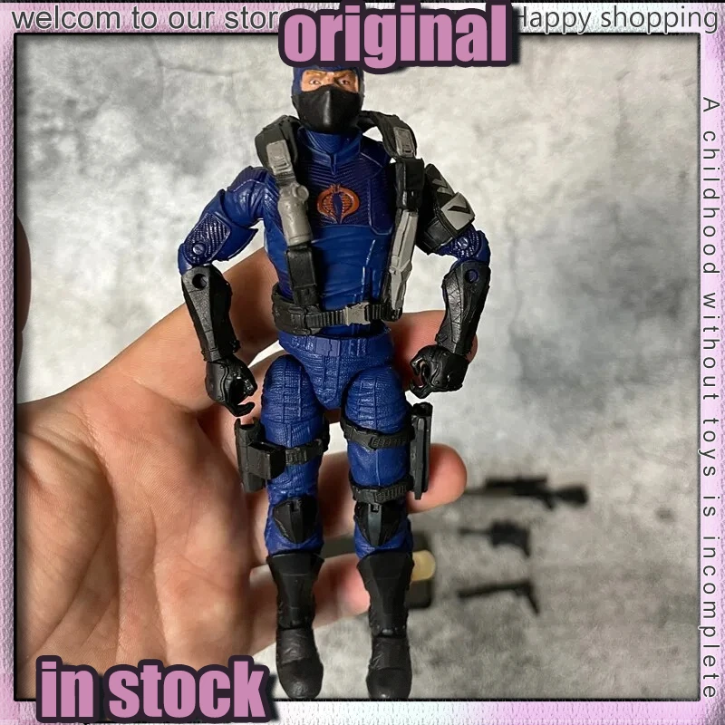 Em Estoque Hasbro 6 Inch GI. Figuras de Ação Retro da Série Joe Classified, Cobra Trooper, Brinquedos Azuis para Presentes