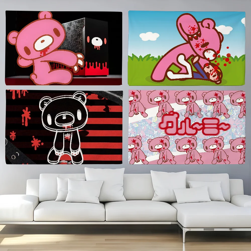 Cool G-Gloomy Bear  flag For Decoration Outdoor Picnic  Hanging Home Camping Party Banner
