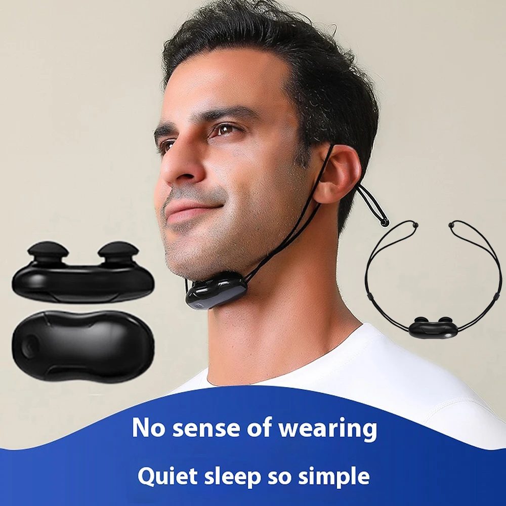 Smart Stop Snore Device Portable Sleep Well Stop Snore Sleep Apnea Health Care Noise Reduction Comfortable USB Anti Snoring Aid