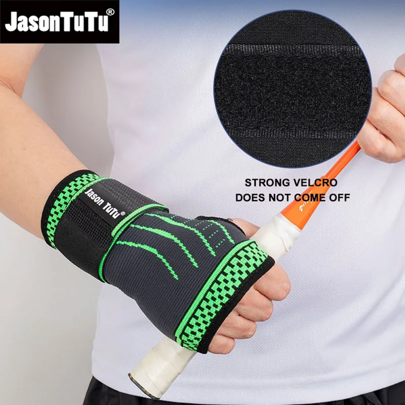 JASONTUTU 1 PCS Wrist Brace with Pressure Belt Sport Protection Wristband Knitting Pressurized Wrist Palm Brace Bandage Support