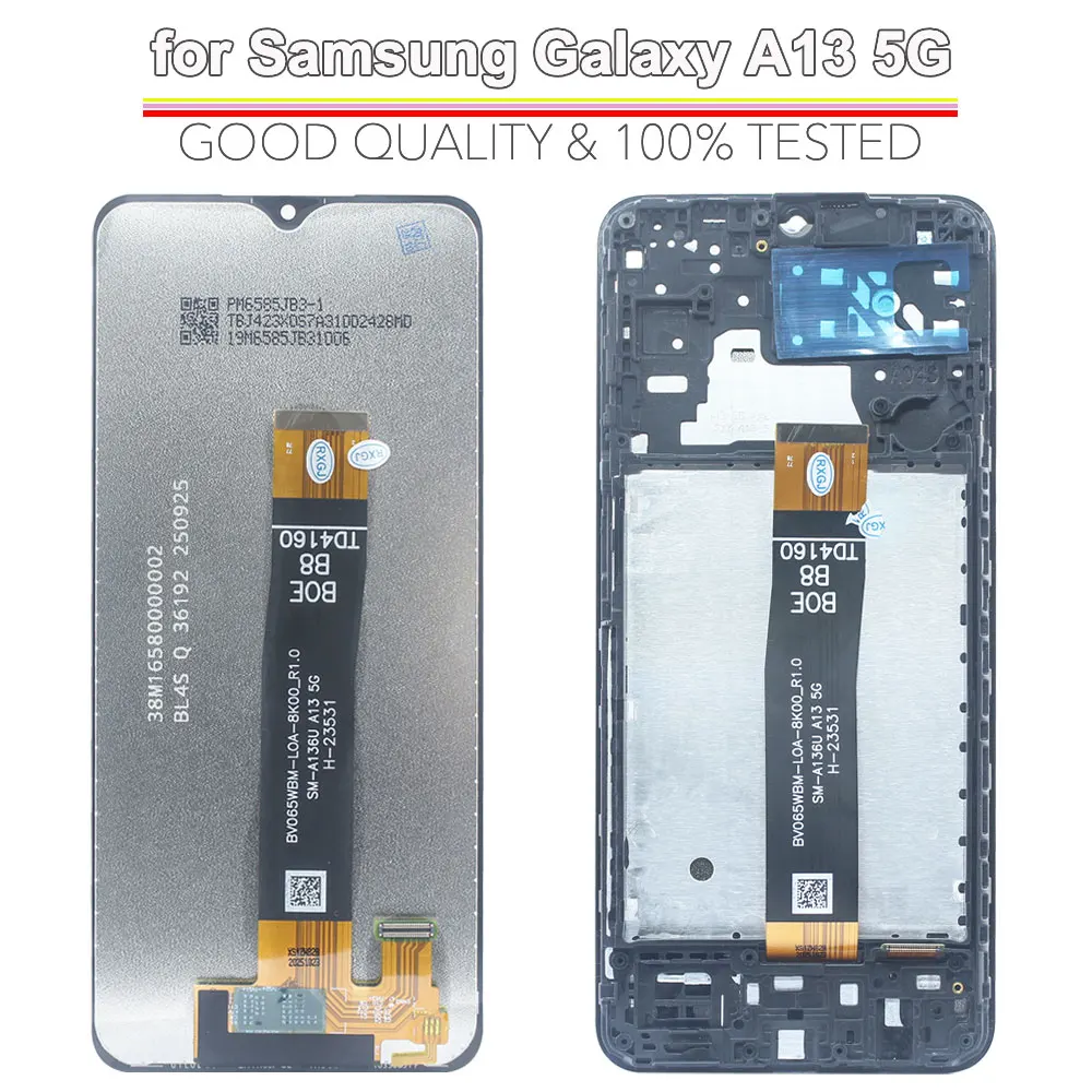 Ekran A13 5G do Samsung Galaxy A136 A136B A136U Wyświetlacz LCD Ekran Dotykowy Digitizer do Samsung A13 5G Wymiana Ekranu Telefonu — zdjęcie produktu 2