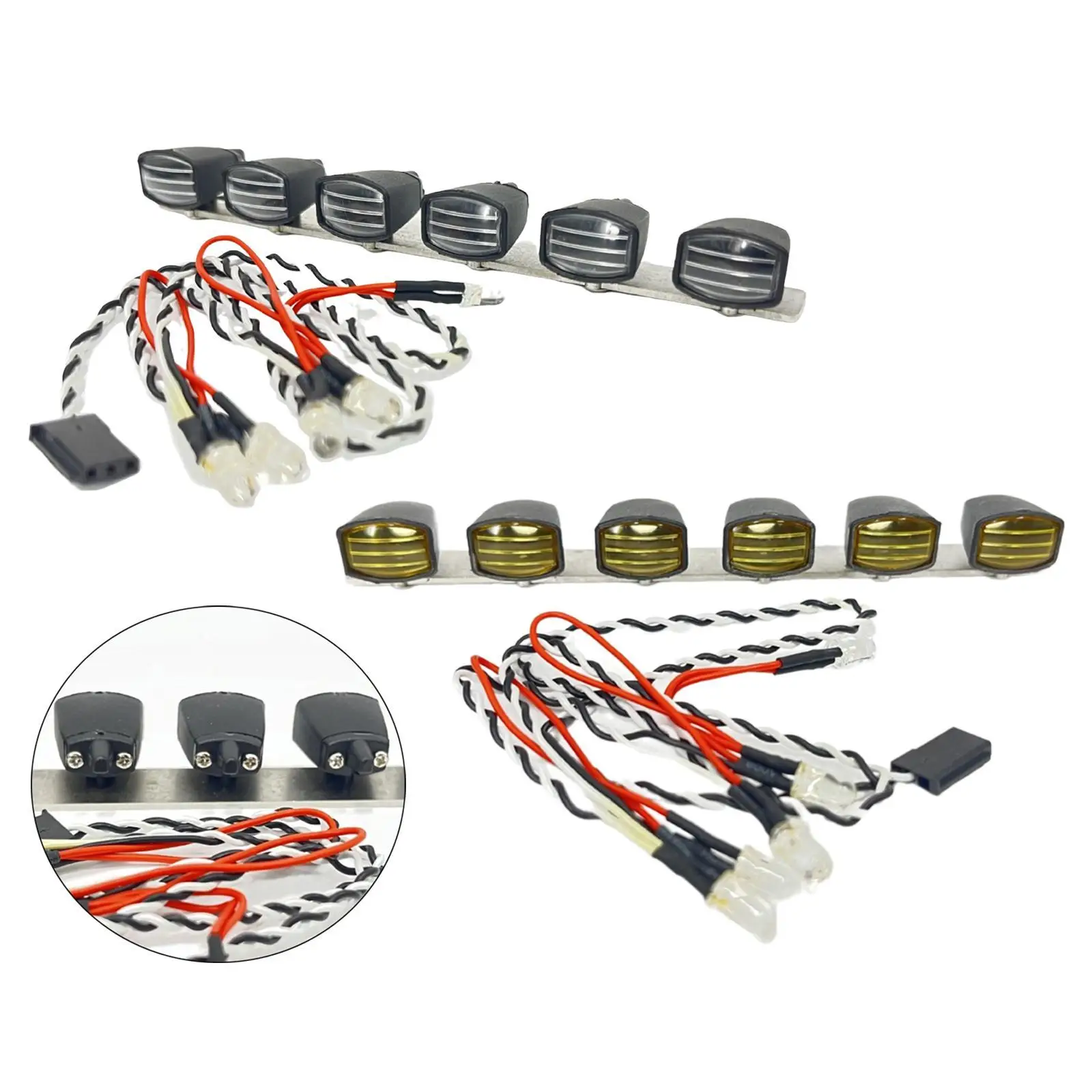 RC-Dachlampen-Set, einfach zu installieren, robust, hohe Leistung für MN82 1/12 RC