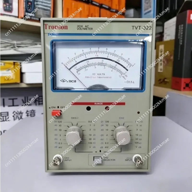-TVT-322 Dual Channel Milivoltmeter Double Needle Millivoltmeter New Design High Quality Pointer Voltage Meauring Instruments