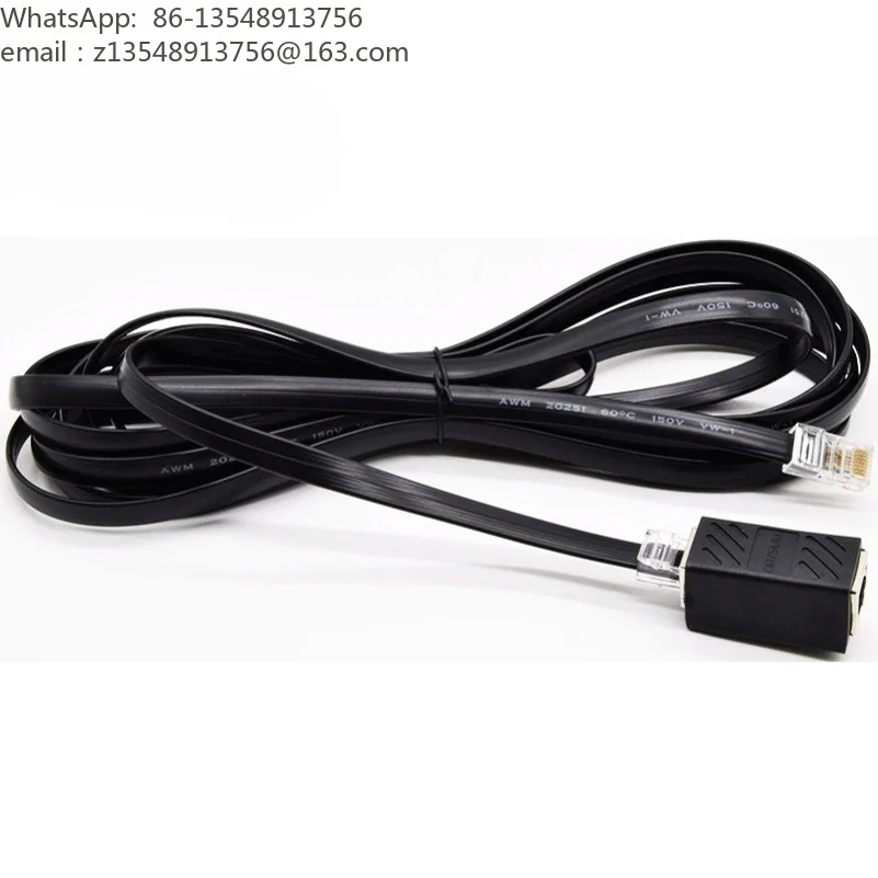 8 Core Panel Separation Cable Hand Microphone Extension Cord for FTM-300DR 200DR 6000R 2730E Mobile Radio