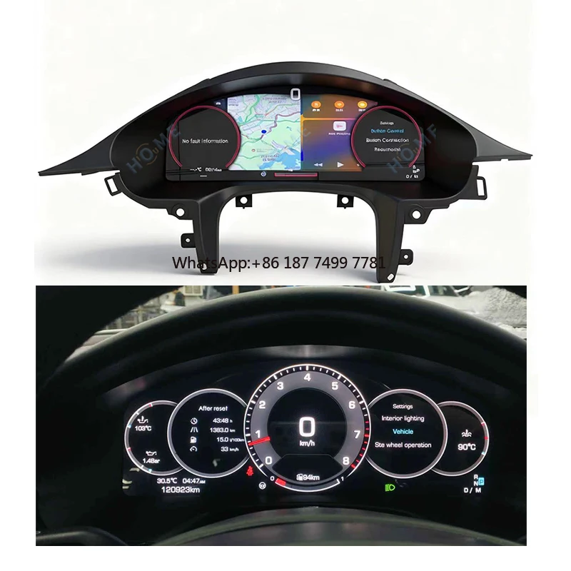 

With Wireless Carplay LCD Speedometer Digital Dashboard Panel Virtual Instrument Cluster CockPit for. .2010-2016