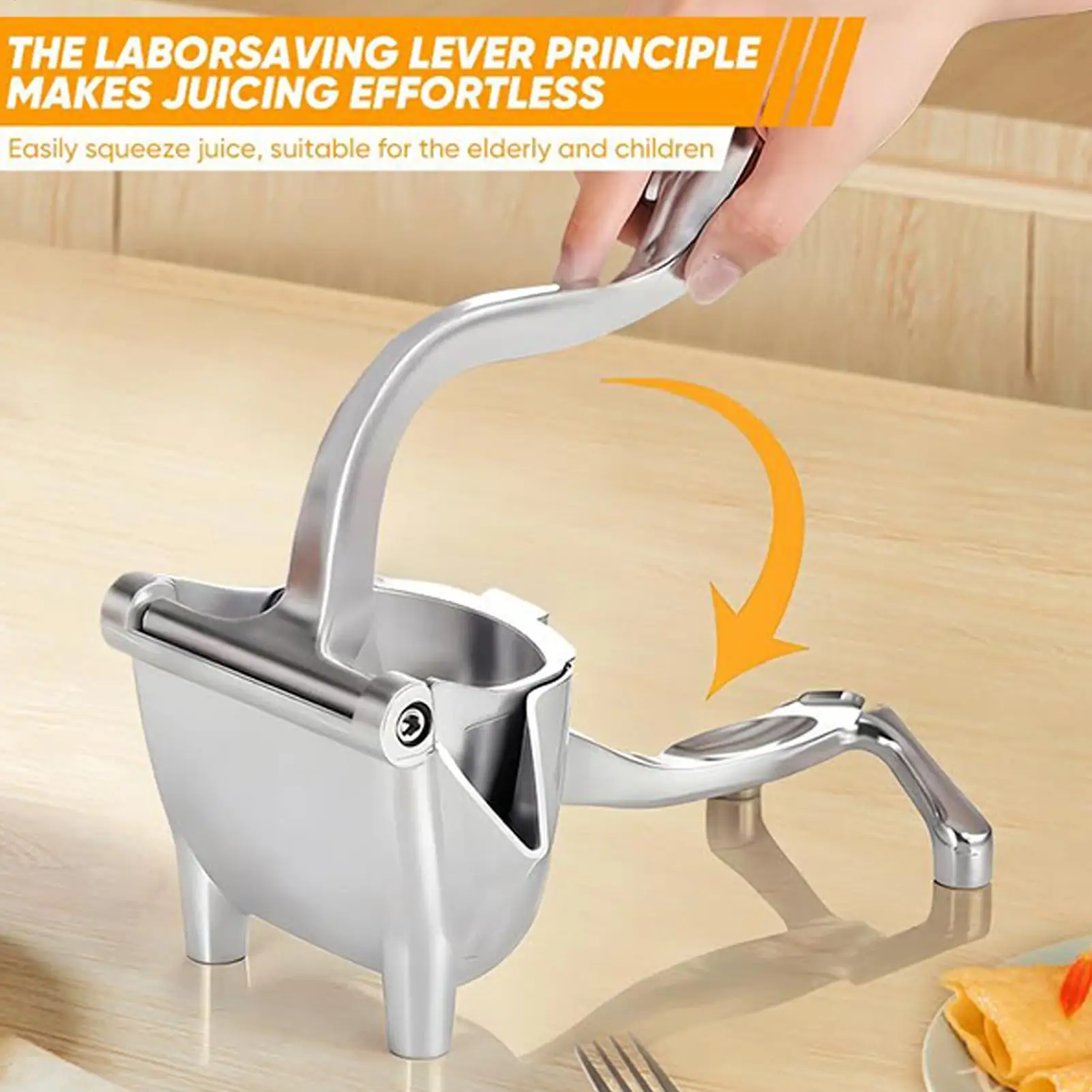 Manual Juicer Fruit Juice Squeezer Detachable Heavy Duty Citrus Squeezer Extractor Tool Metal Alloy Squeezer - view 3