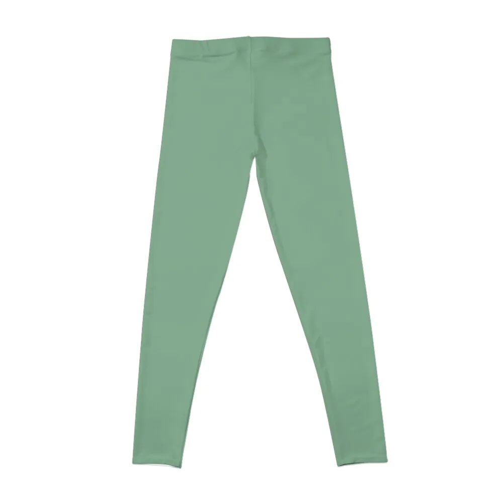 Solid Sage Green Color Leggings for physical Women's sports sports for Women's fitness Womens Leggings