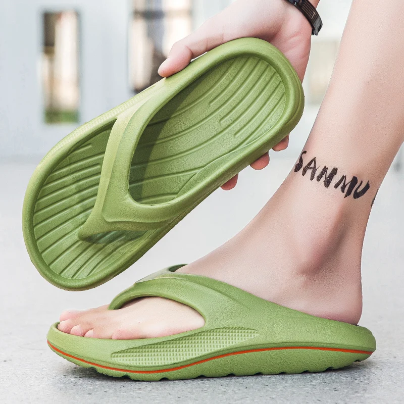 

YRZL Mens Flip Flops Slippers Lightweight Comfortable Non Slip Sandals for Women Men Beach Shoes Soft Sole Bathroom House Slides