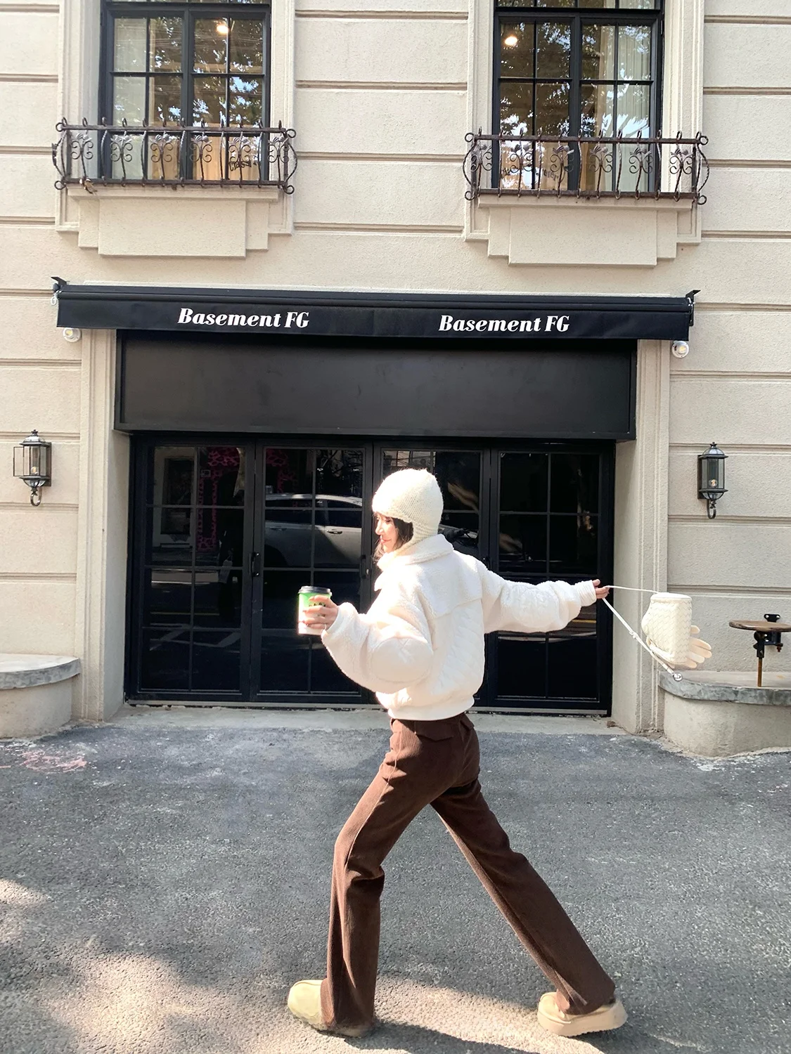 

Alo Private Label Women's Loose Fit Lamb Fur ort Jaet Diamond Pattern Patchwork Winter Outerwear Casual Sle Zipper Closure