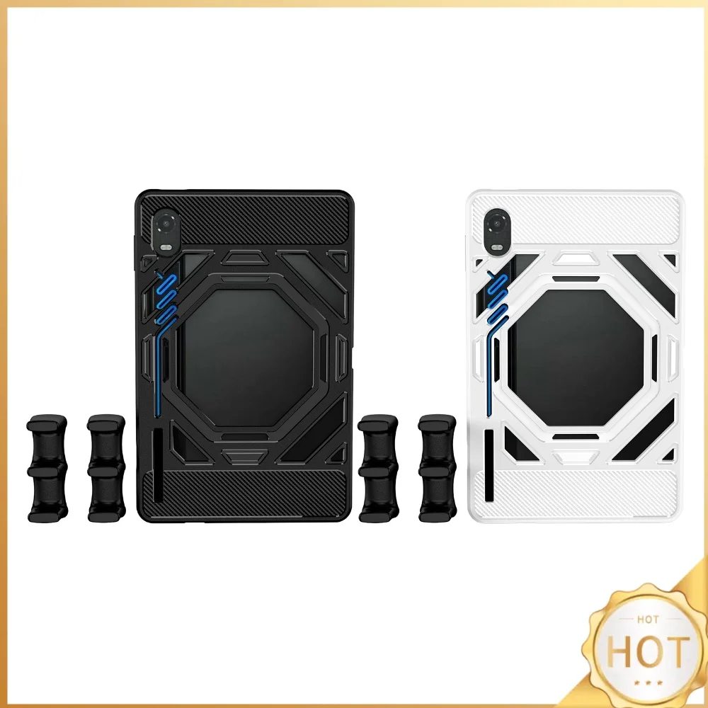 For Red Magic 5 Pro TPU Soft Protective Case Hollow Cooling Design Gaming Tablet Cover Anti-Drop