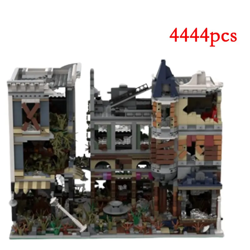 Spot MOC-183025 Small Particle Assembly Building Blocks Model House Street View Square Assembly Children's Toys DIY Gift Decorat