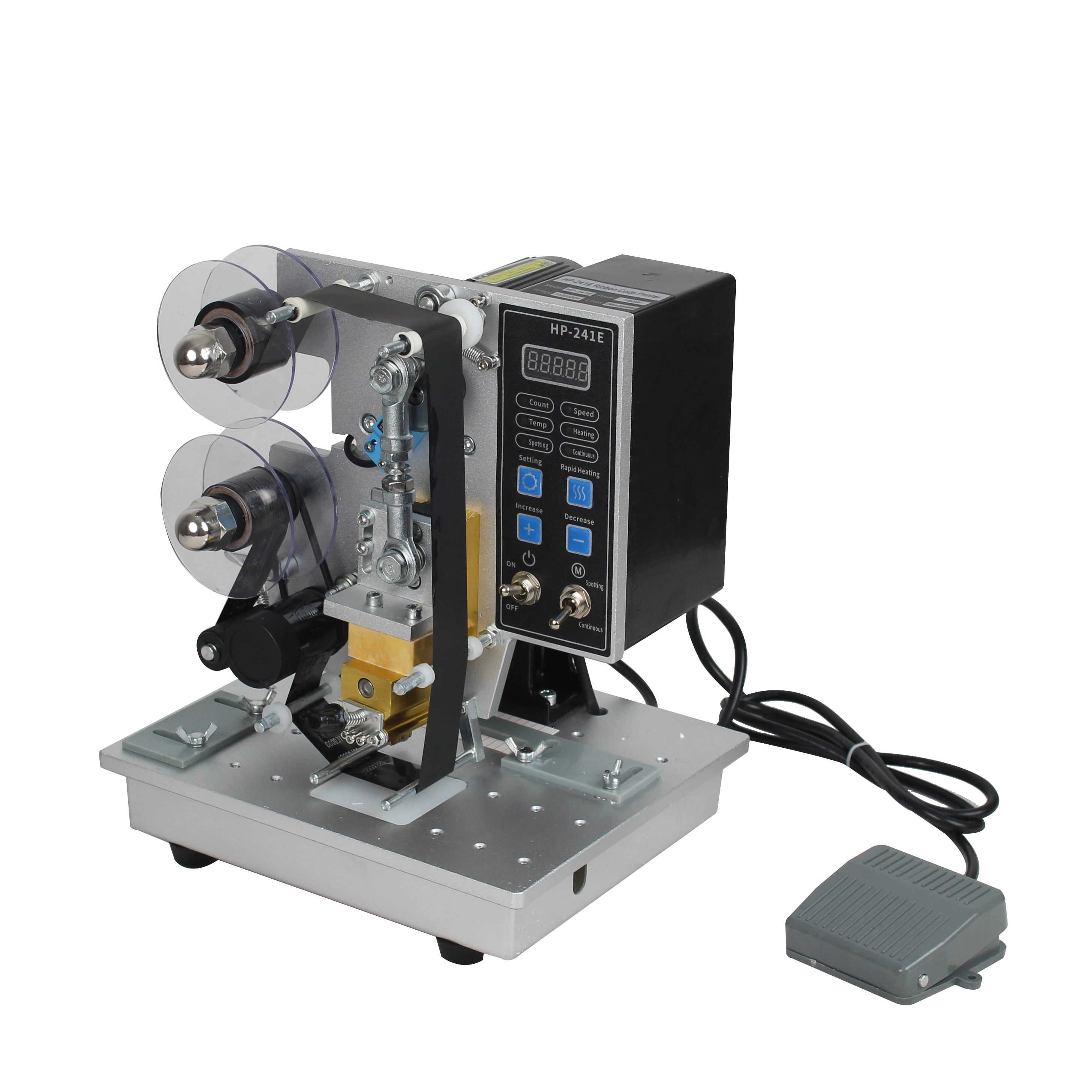 HPE-241E Electric Ribbon Hot Printing coder Ribbon Stamping  Electric Ribbon Stamping Machine Digital panel coding machine