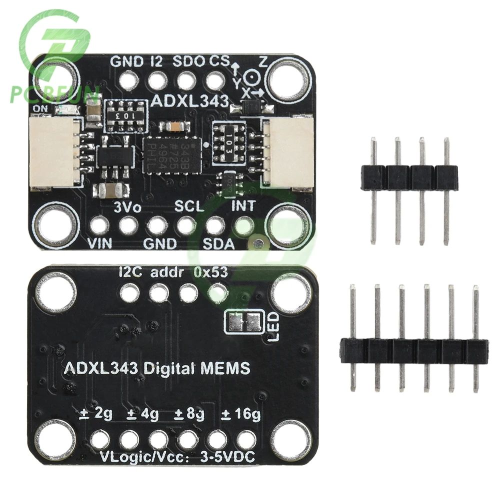 Adxl343 Three-Axis Accelerometer Digital Gravity Sensor Acceleration Module Supports I2C/Spi Communication