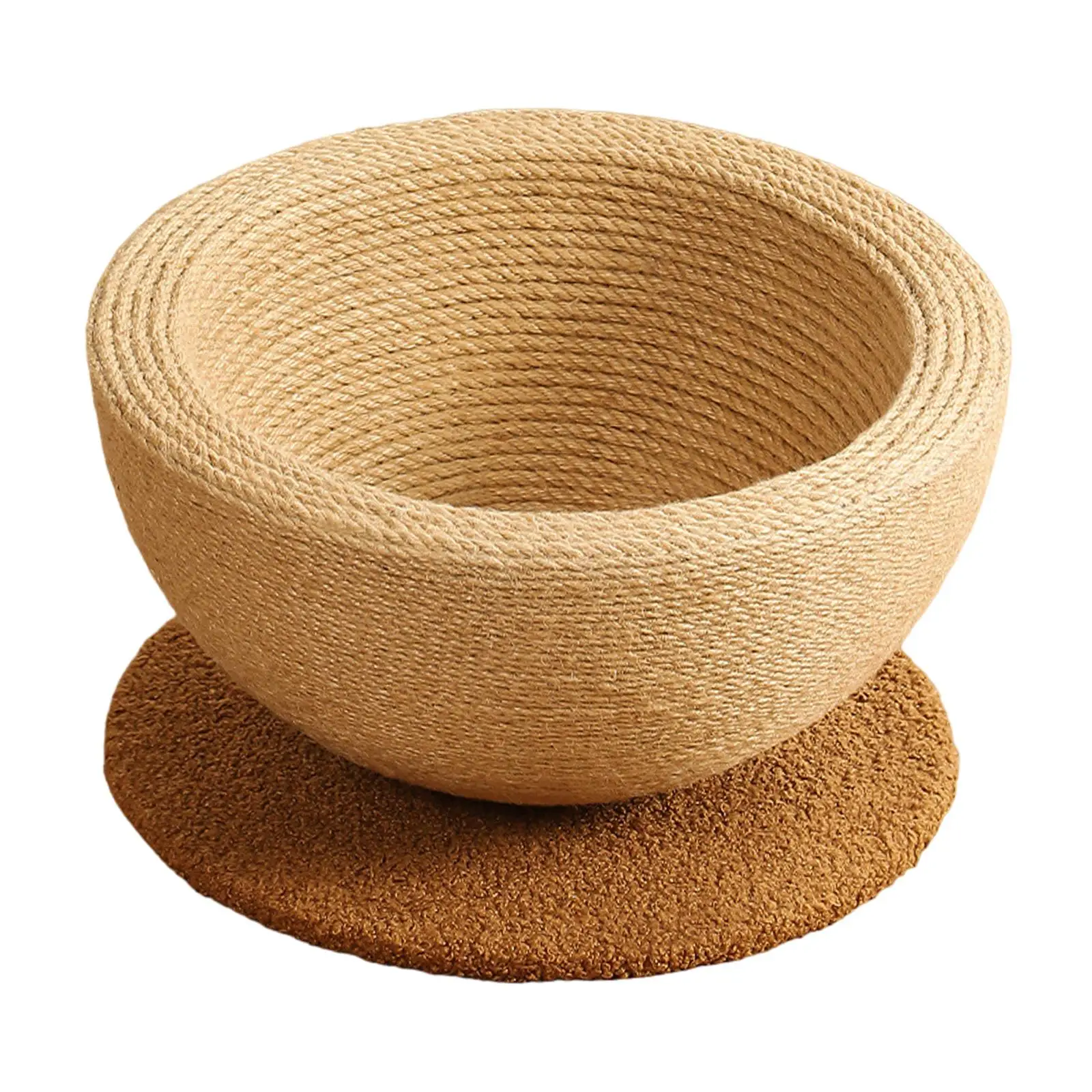 Cat Scratcher Bowl Multipurpose Kitten Sleeping Nest for Outdoor Kitten Furniture Protection Claw Grinding Toy Interactive