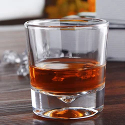 175ml Glass Coffee Cup Creative Whiskey Cup Thick Bottom Water Droplet Design Drinkware Crystal Wine Glass Bar Spirit Beer Cups