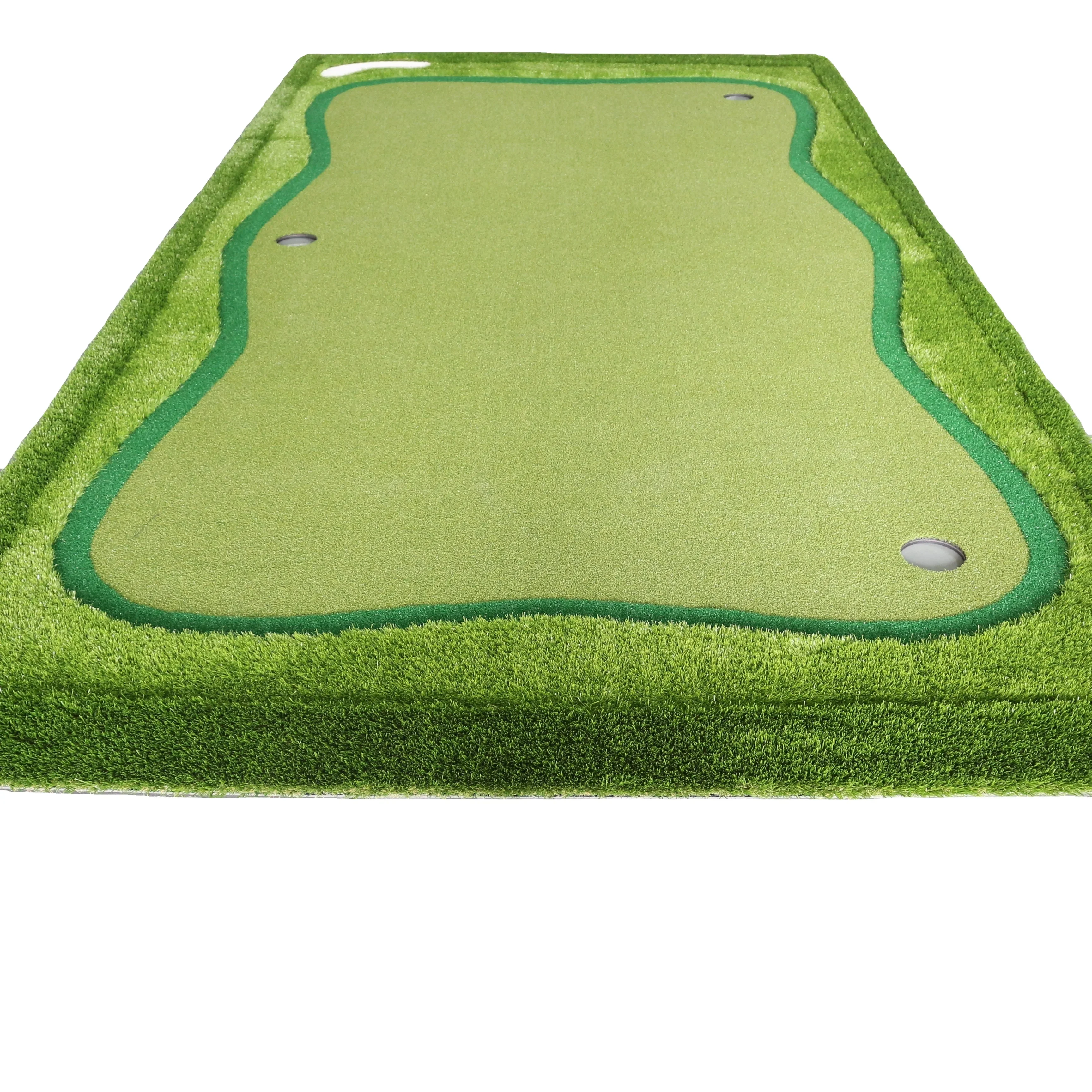 Custom Mini Golf Course Outdoor Putting Mat Factory Supply Large Golf Training Aids Premium Artificial Grass Putting Green